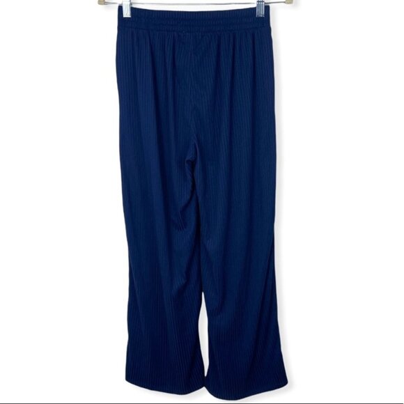 Nordstrom Socialite Wide Leg Blue Pants Loungewear Size Small 2020 Navy‎ Blue S - Picture 4 of 10